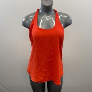 Lily Morgan Women's Racerback Tank Top Size Medium Orange Round Neck